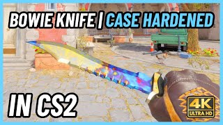 ★ CS2 Bowie Knife Case Hardened  CS2 Knife InGame Showcase 4K [upl. by Mellitz]