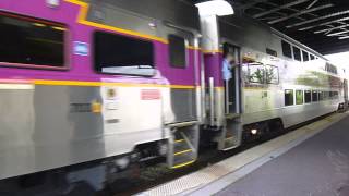 MBTA departs Worcester Union Station [upl. by Namijneb]