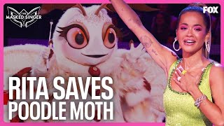 Rita Saves Poodle Moth From Elimination  Season 11  The Masked Singer [upl. by Marron]