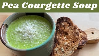 How to Make Pea Courgette Soup  an easy and delicious recipe perfect for wintertime [upl. by Kinnon806]