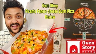 Oven Story Picante Paneer Cheese Burst Pizza Review  Oven Story Kolkata [upl. by Noorah189]