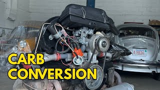 1976 VW Beetle Fuel Injection  Carburetor Conversion [upl. by Soo]