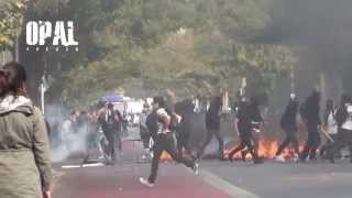 CHILE PROTESTA DE ESTUDIANTES EN VÍSPERAS DEL DÍA INTERNACIONAL DE LOS TRABAJADORES [upl. by Buseck989]