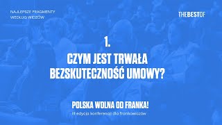 1️⃣ Czym jest trwała bezskuteczność umowy 1️⃣  III KONFERENCJA POLSKA WOLNA OD FRANKA [upl. by Yecnay]