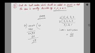 find the least number which should be added to 2497 so that the sum is exactly divisible by 5643 [upl. by Yattirb]