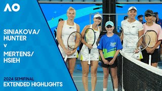 HunterSiniakova v HsiehMertens Extended Highlights  Australian Open 2024 Semifinal [upl. by Atirabrab576]