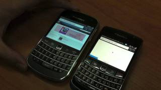 Faster Browser on BlackBerry 7  BlackBerry Bold 9900 vs BlackBerry Bold 9700 [upl. by Mylor]