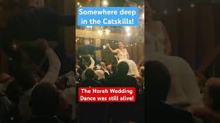 Traditional Jewish Horah Wedding Dance highlight for newlyweds in Catskill Mountain Reception [upl. by Aleirbag]