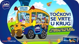 Tockovi se vrte u krug Wheels On The Bus Go Round and Round Nursery Rhymes powered by Jaffa [upl. by Knobloch154]