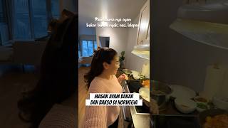 MASAK AYAM BAKAR DAN BAKSO UNTUK KELUARGA NORWEGIA [upl. by Kcirdec]