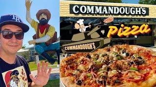 Florida’s Best Backroads Pizza At Cammandough’s amp Wagon Ho Restaurant Roadside Giant of Zephyrhills [upl. by Lenoel]