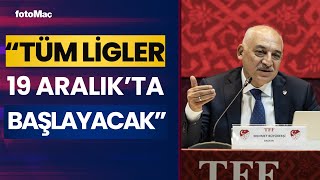 Ertelenen Lig Maçları Ne Zaman Oynanacak TFF Başkanı Mehmet Büyükekşi Açıkladı [upl. by Rimat]