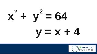 Solving simultaneous equations by substitution method [upl. by Jorrie481]