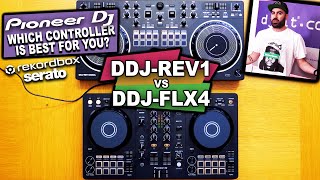 Pioneer DJ DDJFLX4 vs DDJREV1 comparison  Which beginner controller is best for you TheRatcave [upl. by Ative]