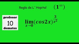 limites regla de L´Hopital 15 uno elevado a infinito [upl. by Mercer]