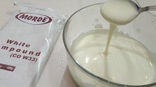 MORDE WHITE COMPOUND  White chocolate  REVIEW  HOW TO USE  MAKE  STORAGE  TASTE  WORTH [upl. by Aicetel379]