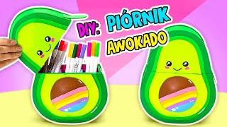 Jak zrobić uroczy piórnik awokado z tektury i pianki 🥑✨ [upl. by Ennej]