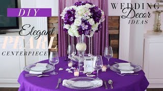 Tall DIY Wedding Centerpiece  Dollar Tree DIY Wedding Decor [upl. by Htrahddis290]