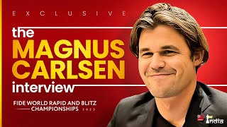 Tradition continues  The Magnus Carlsen interview after World Rapid and Blitz 2023 [upl. by Guinna603]