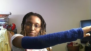 Vlog How I knit in the round on 9quot circular needles arm warmers leg warmers boot toppers [upl. by Tanney]