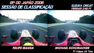 Massa vs Schumacher  Pole Lap 2006 Comparison [upl. by Ahsener541]