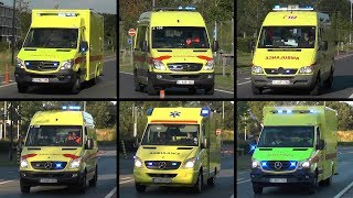 Drie toon sirene Ambulances met spoed in Brugge [upl. by Niobe]