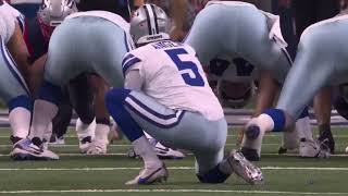 Cowboys Fake Field Goal for a 2Point Conversion  Patriots vs Cowboys [upl. by Ogir]