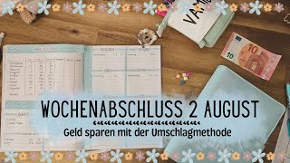 Wochenabschluss 2🌴 Geld sparen mit der Umschlagmethode🌼 Geld Sparen [upl. by Inanaup924]