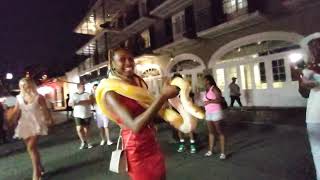 Walking Bourbon Street Thursday Night in New Orleans [upl. by Meghan615]