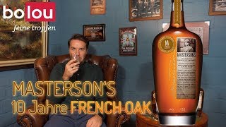 Mastersons 10 Jahre French Oak Finish  Whiskey Tasting Talking Malts [upl. by Godfry]