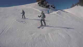 Skiing VillarsDiablerets 2 collision caught on gopro [upl. by Ladnek]