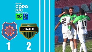 BONSUCESSO 1X2 ZINZANE  COPA RIO PROFISSIONAL 2024  3ª FASE  JOGO DE VOLTA [upl. by Hoskinson654]