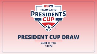 MSYSA 2024 Presidents Cup Draw LIVESTREAM [upl. by Sixele]