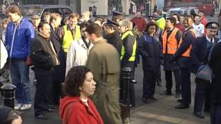 Incident at Charing Cross Station  Thames News Archive Footage [upl. by Ayamat]