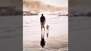 Watercolor Live  how to paint beach reflections [upl. by Aneehsit581]