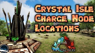 All Crystal Isle Charge Node locations on Ark Survival Evolved guide [upl. by Niak]