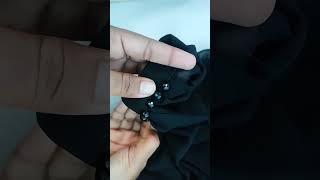 Bead work on burka sleeves 🪡🧶creative viralshort shortsvideo beadworksleeves [upl. by Schaumberger]