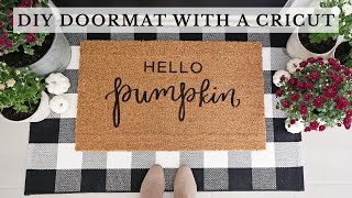 How to Make a Doormat with Cricut Easiest Method  DIY Doormat with Cricut [upl. by Elyak596]