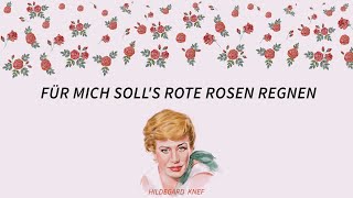 Für mich solls rote Rosen regnen  Hildegard Knef Noten [upl. by Neelik840]