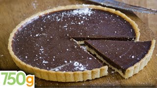 Recette de Tarte au chocolat inratable  750g [upl. by Korry]