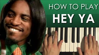 How To Play  OutKast  Hey Ya PIANO TUTORIAL LESSON [upl. by Worrad]