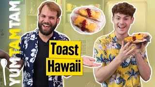 Toast Hawaii Klassiker und Deluxe Version I Leckeres ToastRezept [upl. by Auqkinahs]