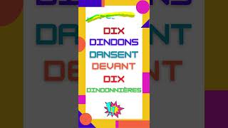 Dix dindons dansent devant dix dindonnières shorts tonguetwister [upl. by Jolie]