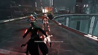 Starkiller 100 Lore Accurate Lightsaber Combat [upl. by Ynes]