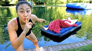 PAPA JAKE WAKES UP IN POND PRANK [upl. by Adnoluy]