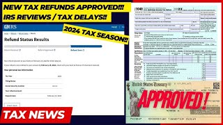 2024 IRS TAX REFUND UPDATE  Refunds Approved Tax Return Delays Income Review IRS Notices [upl. by Lokkin]