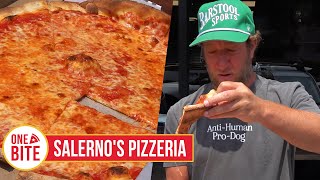 Barstool Pizza Review  Salernos Pizzeria Hazlet NJ [upl. by Bbor]