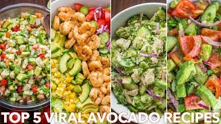 Top 5 MEGA VIRAL Avocado Recipes  Natashas Kitchen [upl. by Colligan31]