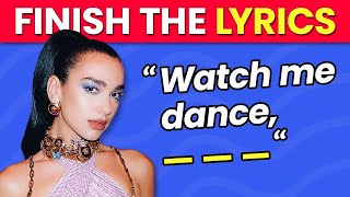 FINISH THE LYRICS  Most Popular TikTok Songs EVER 🎵 Music Quiz [upl. by Eanwahs330]