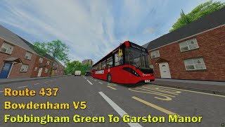 Omsi 2 Bowdenham V5  437 Fobbingham Green To Garston Manor E200MMC [upl. by Loise]